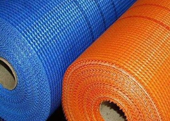 Resistência de corrosão alaranjada azul fio Mesh Buliding Material da fibra de vidro de 1m - de 2m
