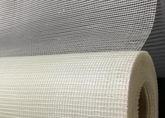 Resistência branca ao fio de alta temperatura Mesh Plain 60g 4x4mesh da fibra de vidro