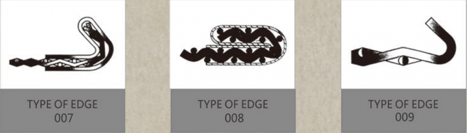 Anti furo do mícron 12.8mm da rede de arame 300 do friso do fechamento da corrosão 316l resistente 6