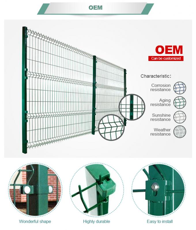 A exploração agrícola que dobra 3D o fio Mesh Fence Panel 900-2500mm galvanizou 2